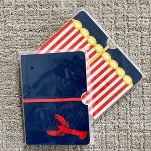 NWOT Nautical Lobster Notebook Set